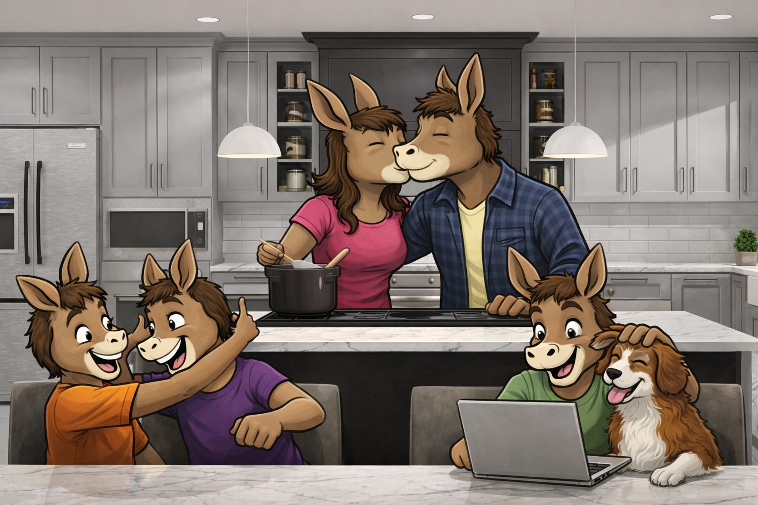 Beautiful kitchen with CheapAzz Cabinets