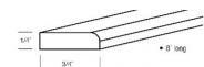 AW-SM8 Scribe Molding 3/4"W × 96"H × 1/4"D
