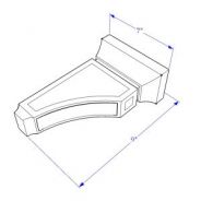 MD-CBS Corbel 6"W x 9"H x 3"D