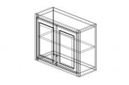 WO-W3024 Shaker Natural Wall Cabinet 30"W × 24"H × 12"D